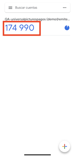 Google Authenticator paso 3