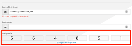 Microsoft Authenticator codigo